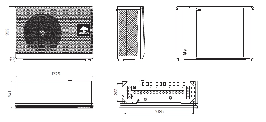 MyCond BeeSmart All-in-One Mått - 3