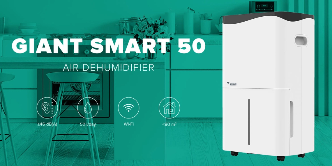 MyCond Giant Smart Modern avfuktare lämplig för bostäder och kontor.