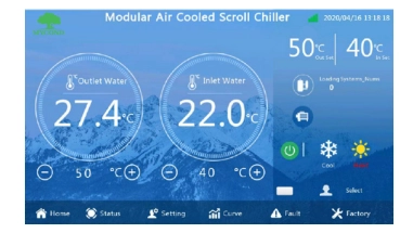 MyCond Inverter MCU-YHI kontrollpanel