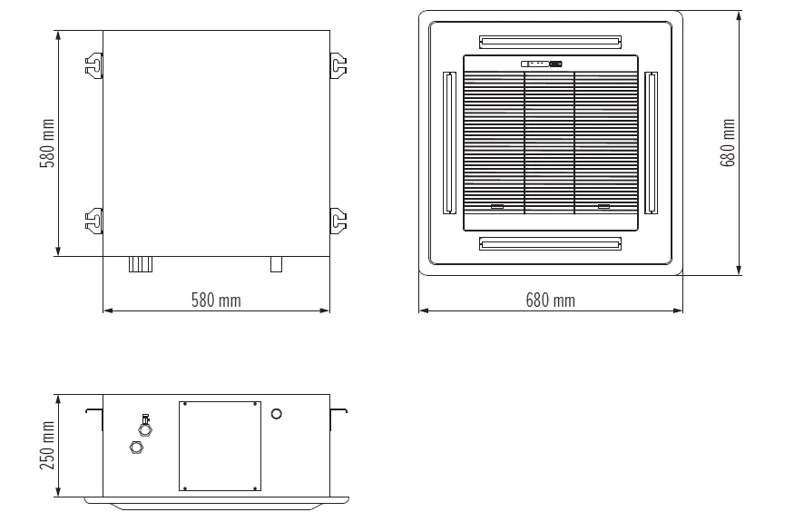 MyCond MCFK-A2/4 övergripande dimensioner - 1