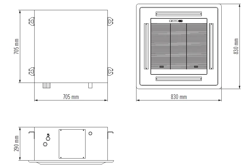 MyCond MCFK-A2/4 övergripande dimensioner - 2