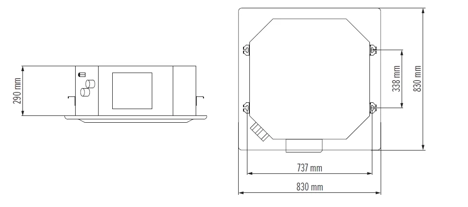 MyCond MCFK-A2/4 övergripande dimensioner - 3
