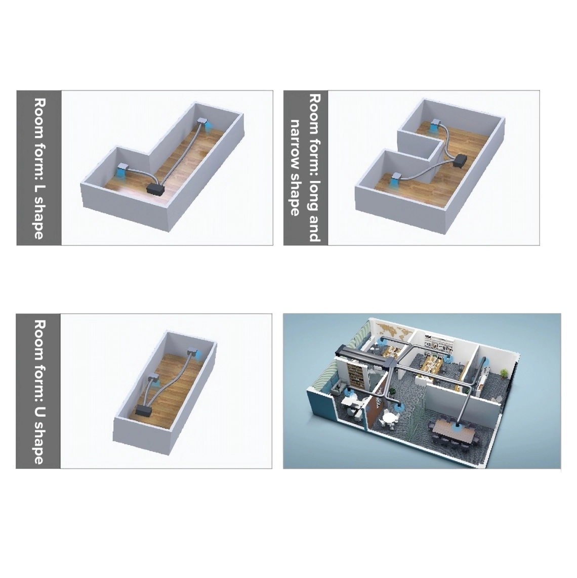 MyCond Medium ESP-kanallösning för rum med komplexa former