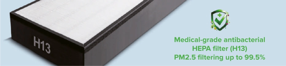 Mycond MSHA(C) Antibakteriellt HEPA-filter H13