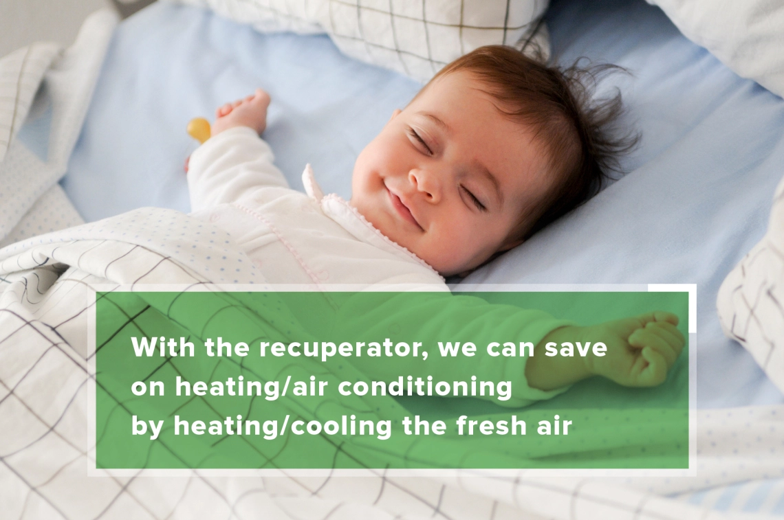 MyCond MVC***-A recuperator behaglig luft i hemmet energibesparing