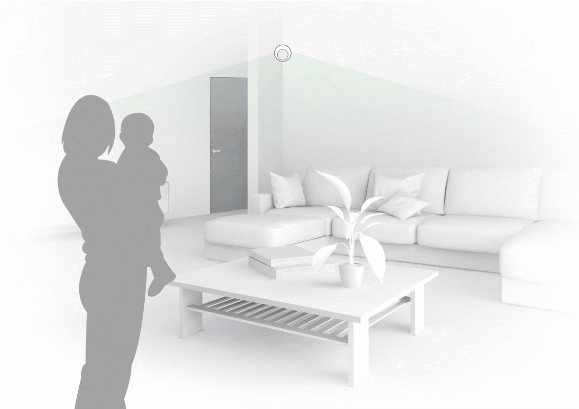 MyCond Smart Zigbee PIR rörelsesensor för automatiserade hemsystem.