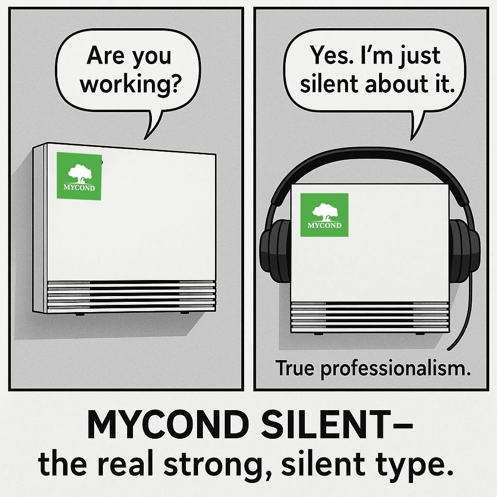 Технічні характеристики Mycond Silent, що роблять їх ідеальними для теплових насосів