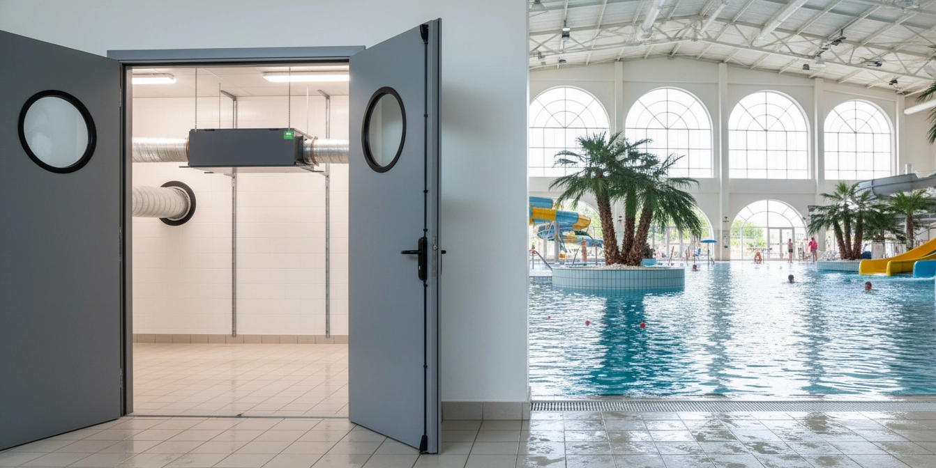 Kanalfuktare för bassänger skyddar utrustning från korrosion Mycond MSHAC