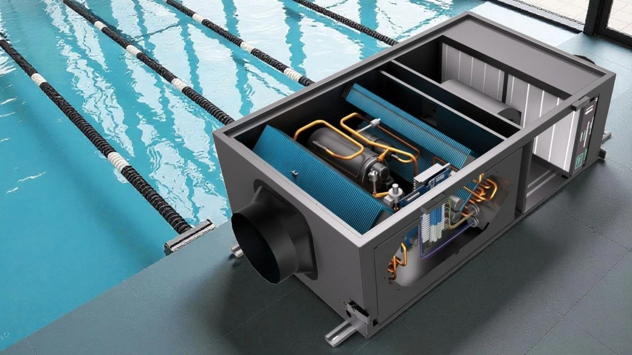 Kanalluftavfuktare f&ouml;r simbass&auml;nger med intelligent styrning Mycond MSHAC