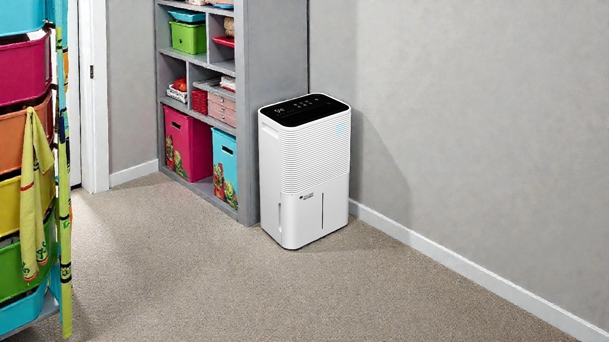 Luftavfuktare med HEPA och kolfilter f&ouml;r fuktkontroll Mycond Roomer Hepa 25