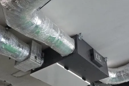 Produktionshall med Mycond energiåtervinningsaggregat MVC700-A