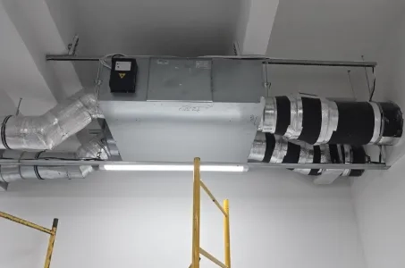 Köpcentrum med Mycond energiåtervinningsventilationsaggregat MVS