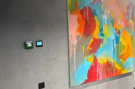 Utställningshall med Mycond-termostat