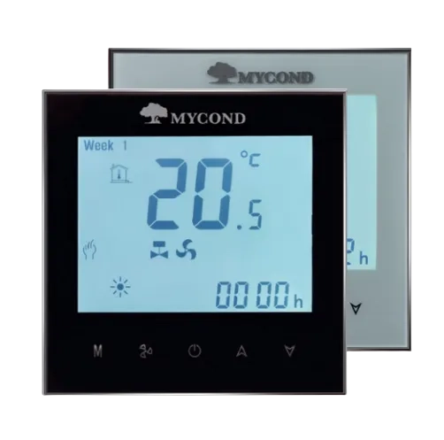 Fläktkonvektortermostat Mycond TRF-B2 vit/svart